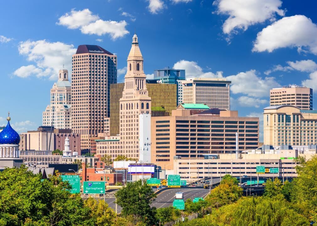 #46. Hartford-West Hartford-East Hartford, Connecticut (tie)